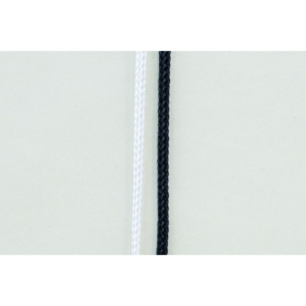 PA pletená šnúra o priemere 4,5mm, farba: čierna