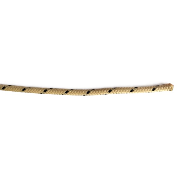 Opletený kábel 1,5mm (biely kábel - krémový/čierny oplet)
