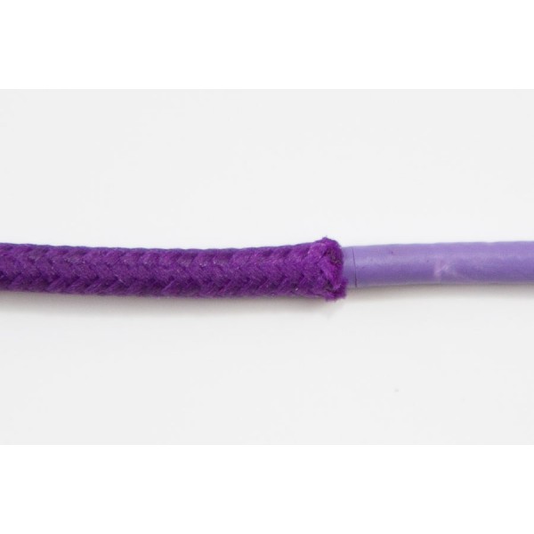 Opletený kábel 2,5mm (fialový kábel - fialový oplet)