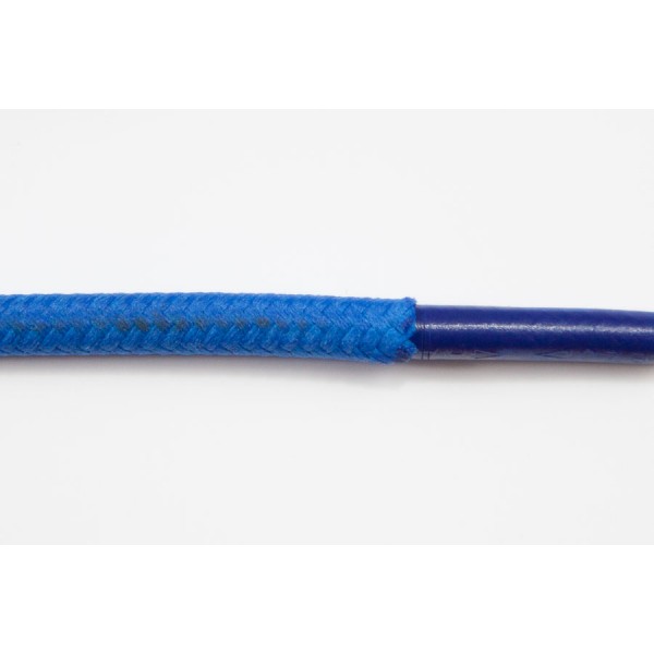 Opletený kábel 4mm (modrý kábel - modrý oplet)