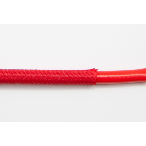 Opletený kábel 6mm (červený kábel - červený oplet)