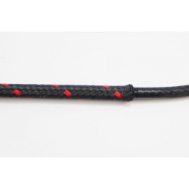 Opletený kábel 1,5mm (čierny kábel - čierny/červený oplet)