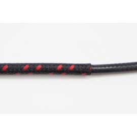 Opletený kábel 2,5mm (čierny kábel - čierny/červený)