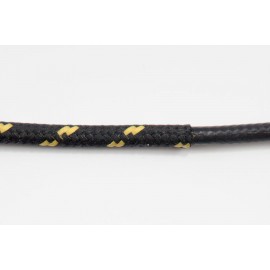 Opletený kábel 2,5mm (čierny kábel - čierny/žltý)