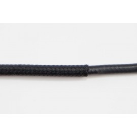 Opletený kábel 2,5mm (čierny kábel - čierny oplet)