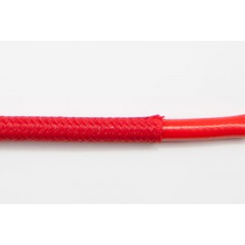 Opletený kábel 6mm (červený kábel - červený oplet)